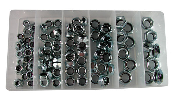 Bulk Fastener Box Kits - Nylock nut Kit - 145 Pieces