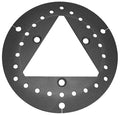 3 Lug Left Front Brake Rotors - Front Brake Rotor - 3 Lug, Left, Titanium