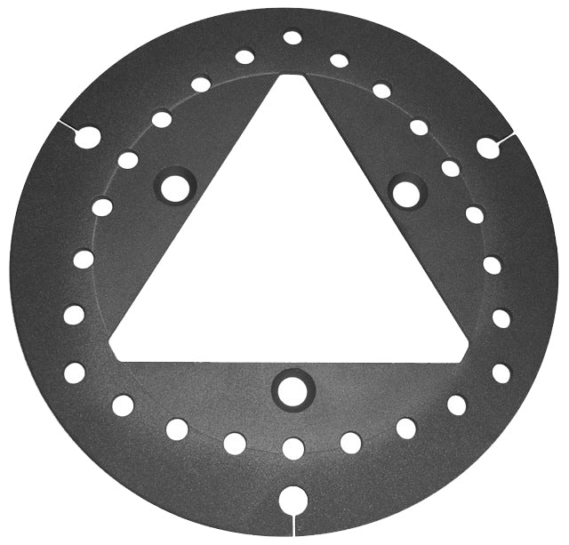3 Lug Left Front Brake Rotors - Front Brake Rotor - 3 Lug, Left, Titanium