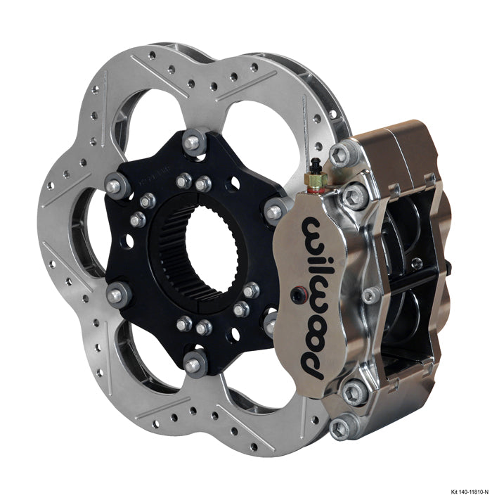 Left Front Brake - Billet Narrow Dynalite Radial Mount Midget Inboard Brake Kit