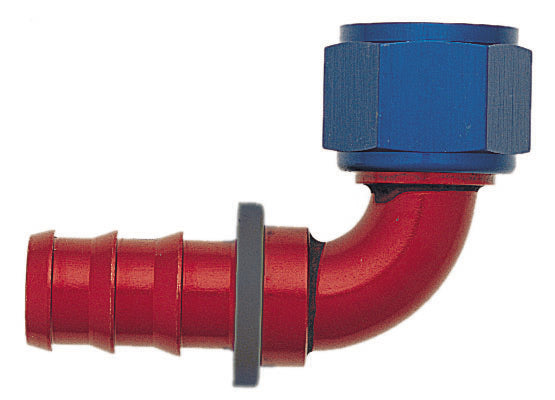 -10 Aluminum Push Lock Fittings - -10 90 Aluminum Push Lock Fitting