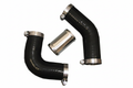 3-piece Lower Radiator Hose Kit 1-1/2" - Black